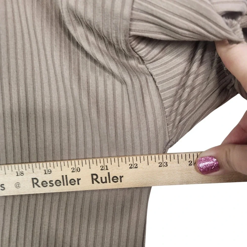 TALULAH Val Lounge Set Womens Small Ribbed Top Wide Leg Pant Knit Oversized - Picture 14 of 16